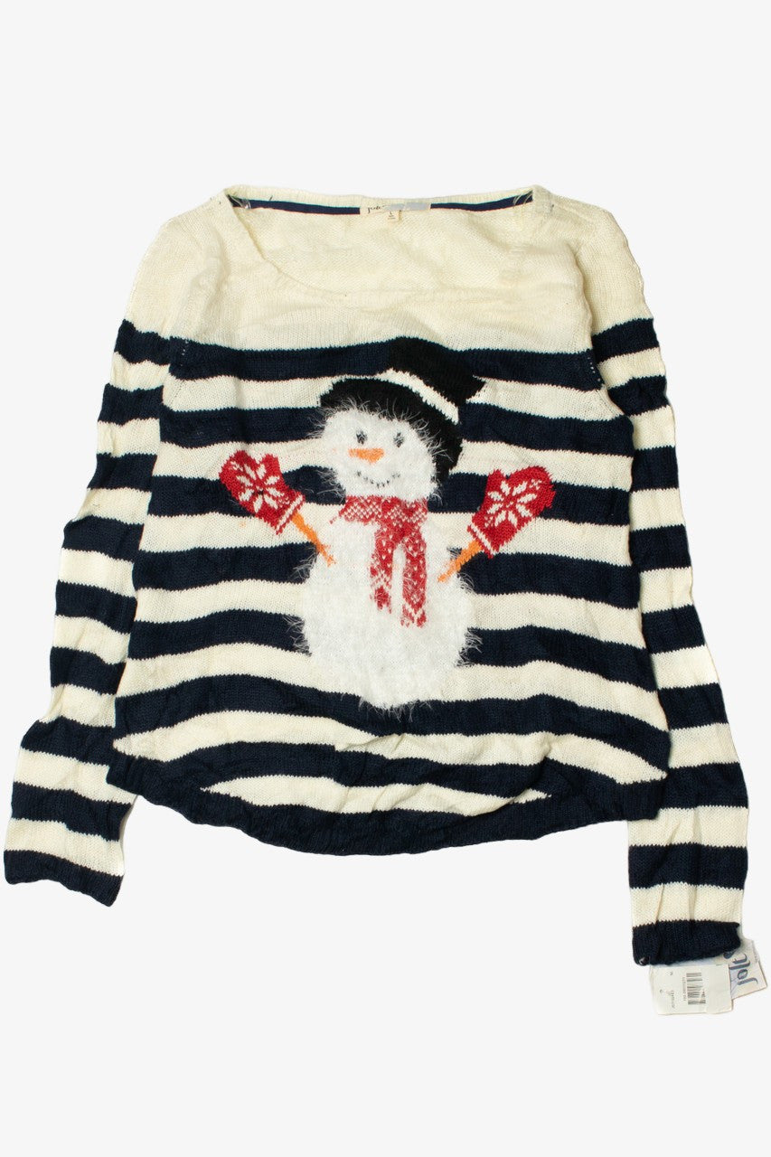 Fuzzy Snowman Ugly Christmas Pullover 61718