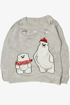 Polar Bears With Snowy Sequins Ugly Christmas Pullover 61720