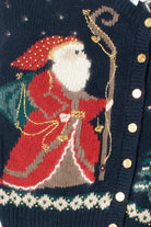 Vintage Santa And Angel Ugly Christmas Sweater 61734