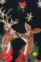 Reindeer Kiss Under Mistletoe Vintage Ugly Christmas Sweater 61736