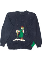 Vintage 1994 Letters To Santa Hand Embroidered Ugly Christmas Sweater