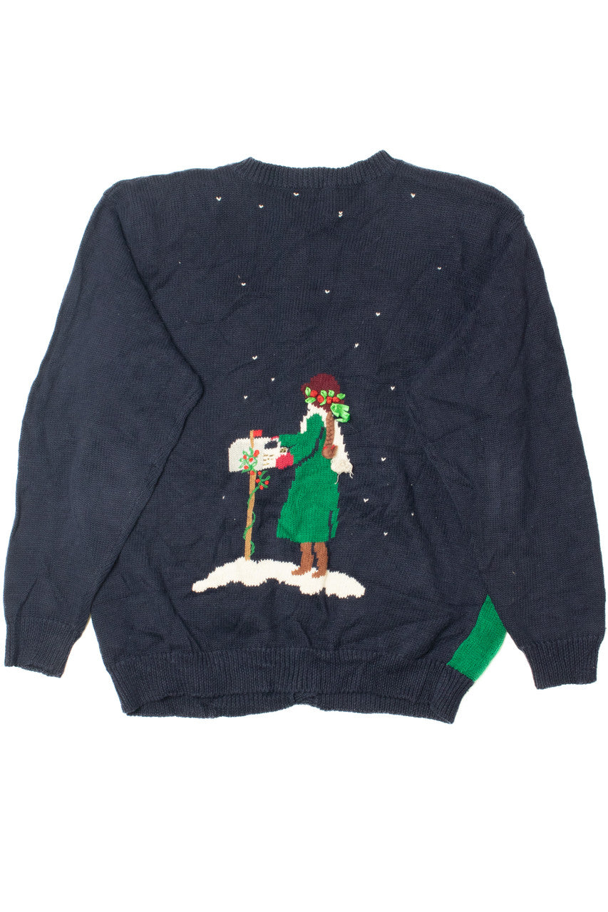 Vintage 1994 Letters To Santa Hand Embroidered Ugly Christmas Sweater