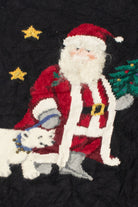 Vintage Santa With Polar Bear Ugly Christmas Sweater
