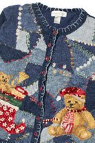 Vintage Holiday Bears Ugly Christmas Sweater 61747