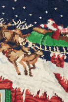 Vintage Santa And His Sleigh On The Roof Ugly Christmas Sweater