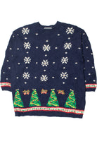 Vintage Snowy Trees Ugly Christmas Sweater 61753