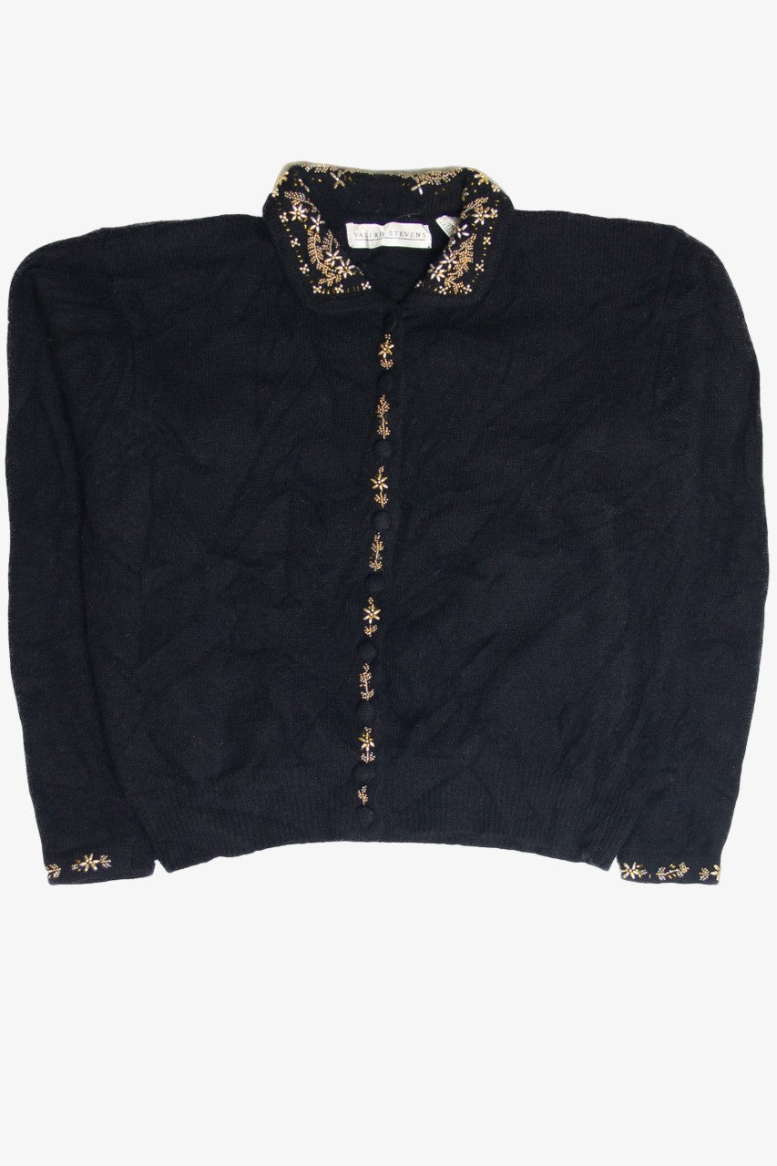 Vintage Valerie Stevens Holiday Cardigan