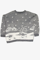 Vintage Gray Ugly Christmas Pullover 61769