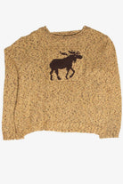 Vintage Moose Holiday Pullover