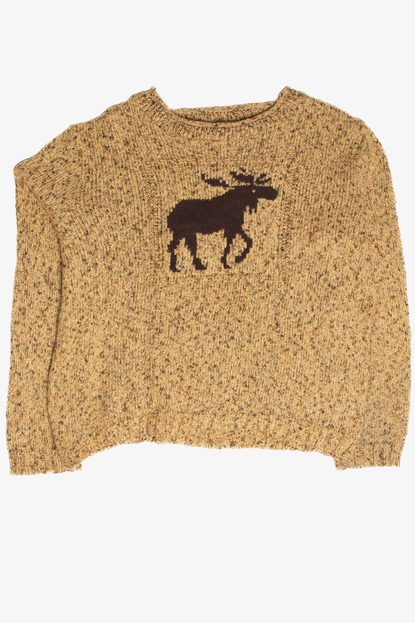 Vintage Moose Holiday Pullover