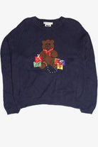 Vintage Blue Ugly Christmas Pullover 61783