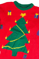 Vintage Red Ugly Christmas Pullover 61784