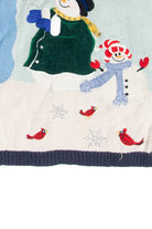 Vintage Blue Ugly Christmas Cardigan 61785