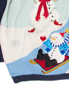 Vintage Blue Ugly Christmas Cardigan 61785