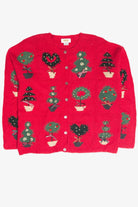 Vintage Red Ugly Christmas Cardigan 61794