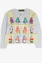 Vintage Blue Ugly Christmas Cardigan 61795