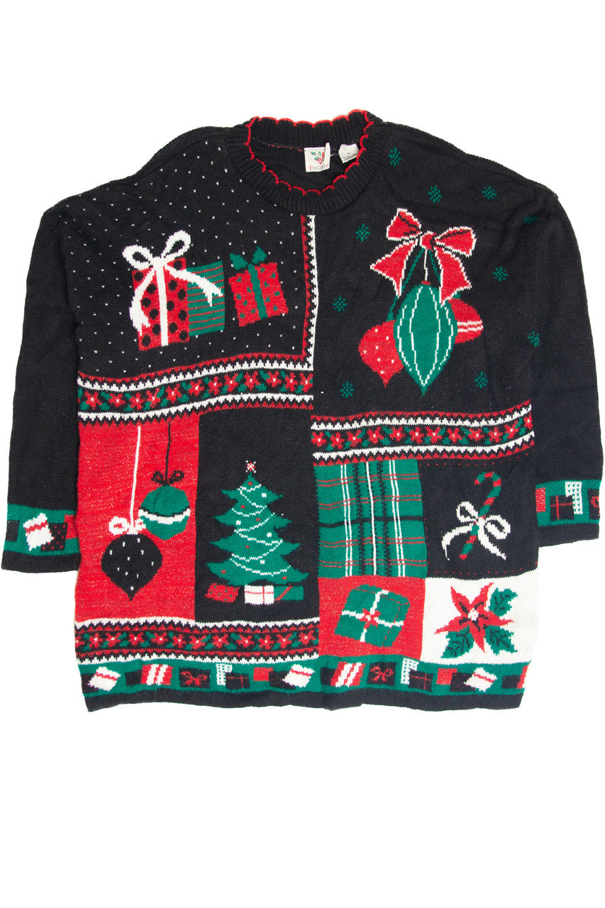 Vintage Black Ugly Christmas Pullover 61801