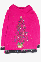 Vintage Fuchsia Ugly Christmas Pullover 61804
