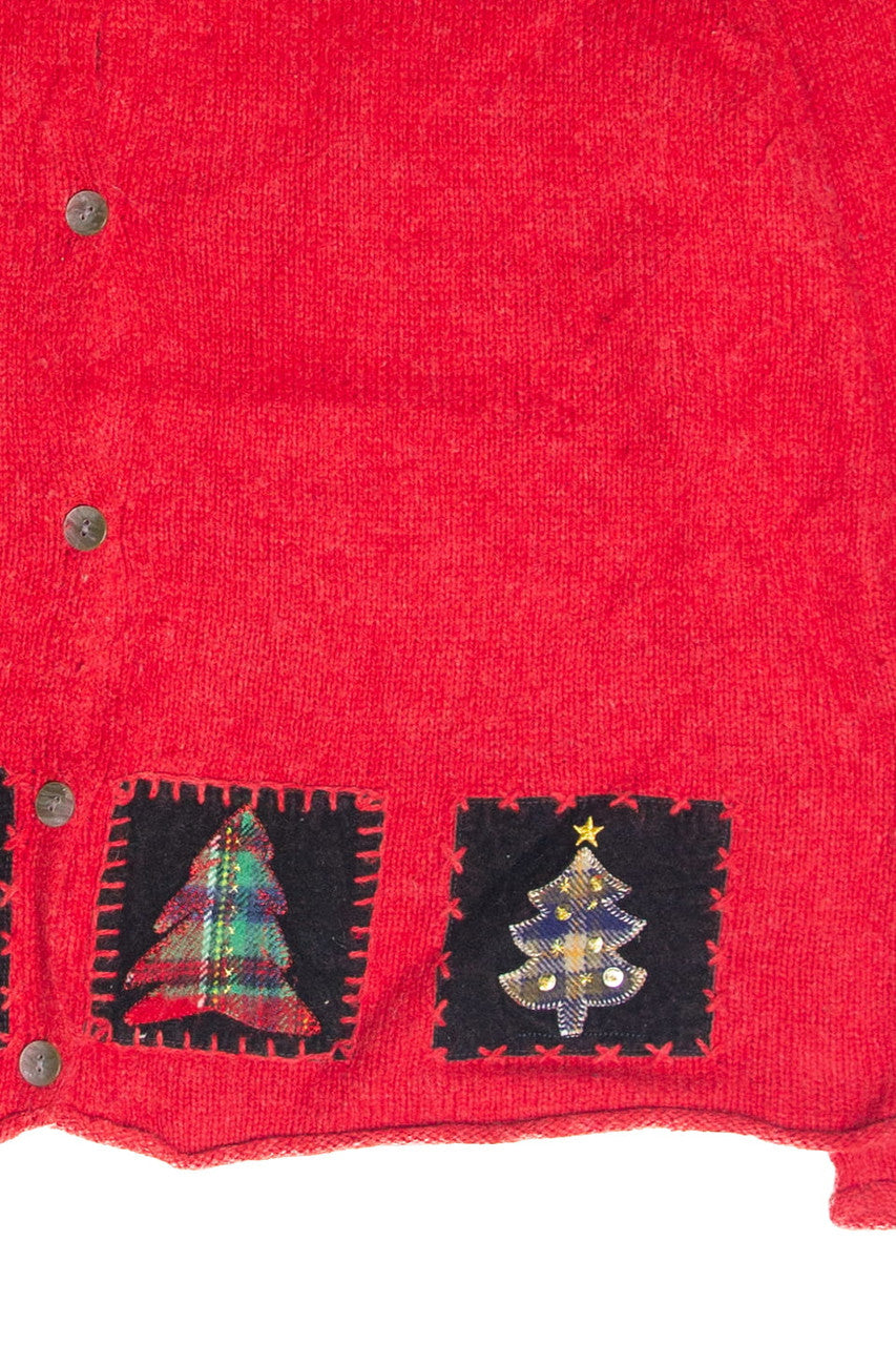 Vintage Red Ugly Christmas Cardigan 61808
