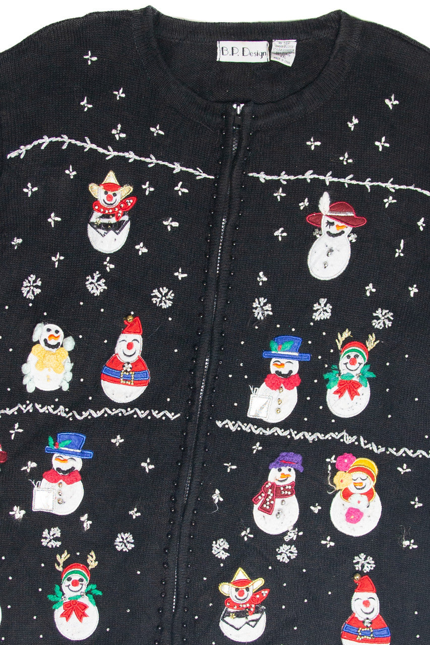 Vintage Black Ugly Christmas Cardigan 61812