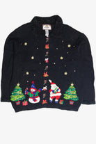 Vintage Black Ugly Christmas Cardigan 61813