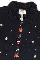 Vintage Black Ugly Christmas Cardigan 61813