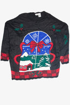 Vintage Black Ugly Christmas Pullover 61819