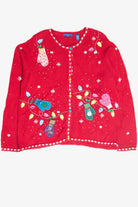 Vintage Red Ugly Christmas Cardigan 61820