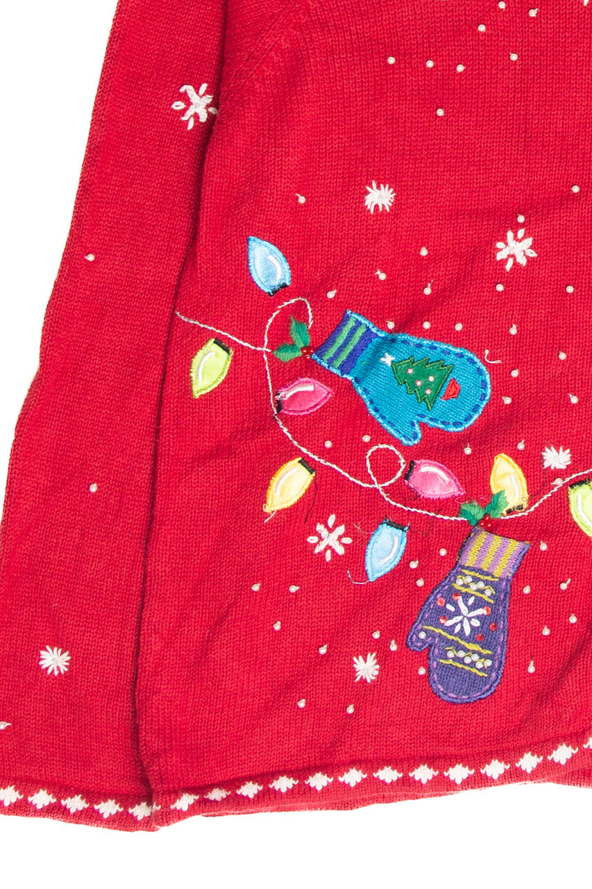 Vintage Red Ugly Christmas Cardigan 61820