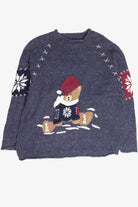 Vintage Blue Ugly Christmas Pullover 61821