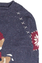 Vintage Blue Ugly Christmas Pullover 61821