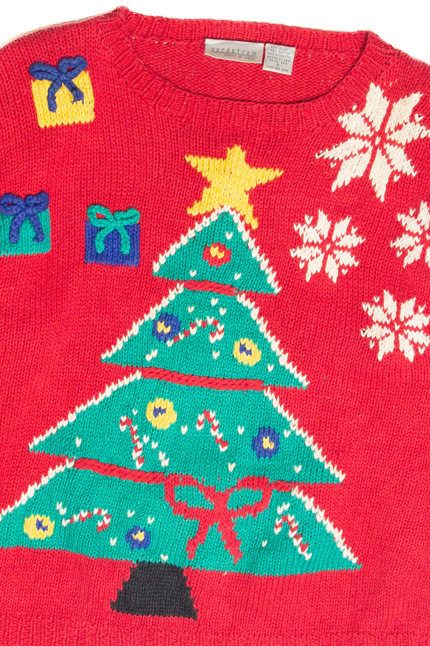 Vintage Red Ugly Christmas Pullover 61822