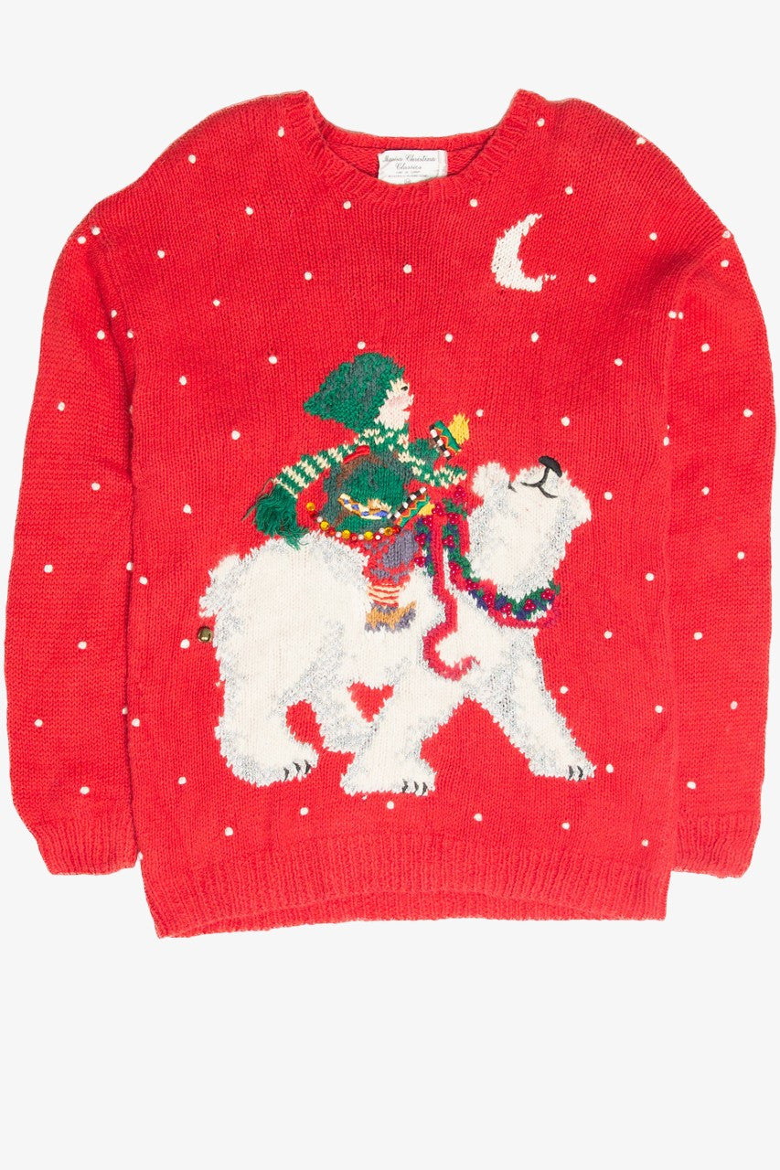 Vintage Red Ugly Christmas Pullover 61823