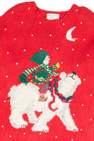 Vintage Red Ugly Christmas Pullover 61823