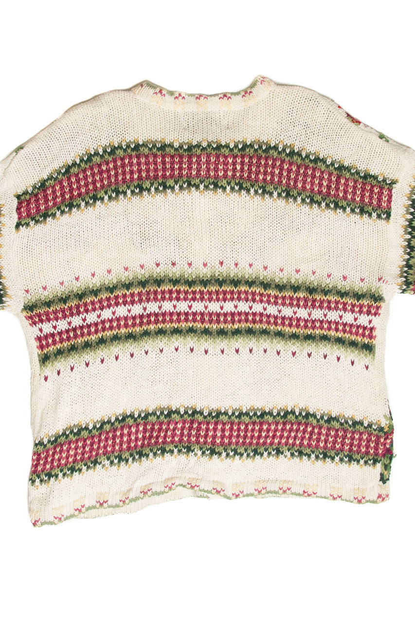 Vintage White Ugly Christmas Cardigan 61824