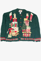 Vintage Green Ugly Christmas Cardigan 61825