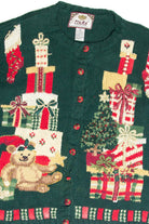 Vintage Green Ugly Christmas Cardigan 61825