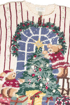 Vintage White Ugly Christmas Pullover 61829