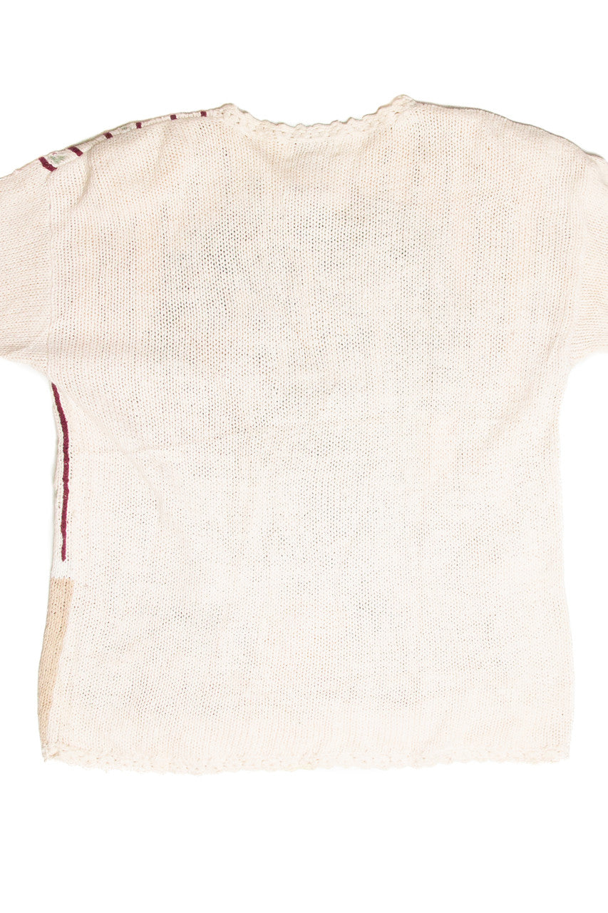 Vintage White Ugly Christmas Pullover 61829