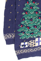 Vintage Blue Ugly Christmas Cardigan 61831