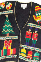 Vintage Black Ugly Christmas Cardigan 61834