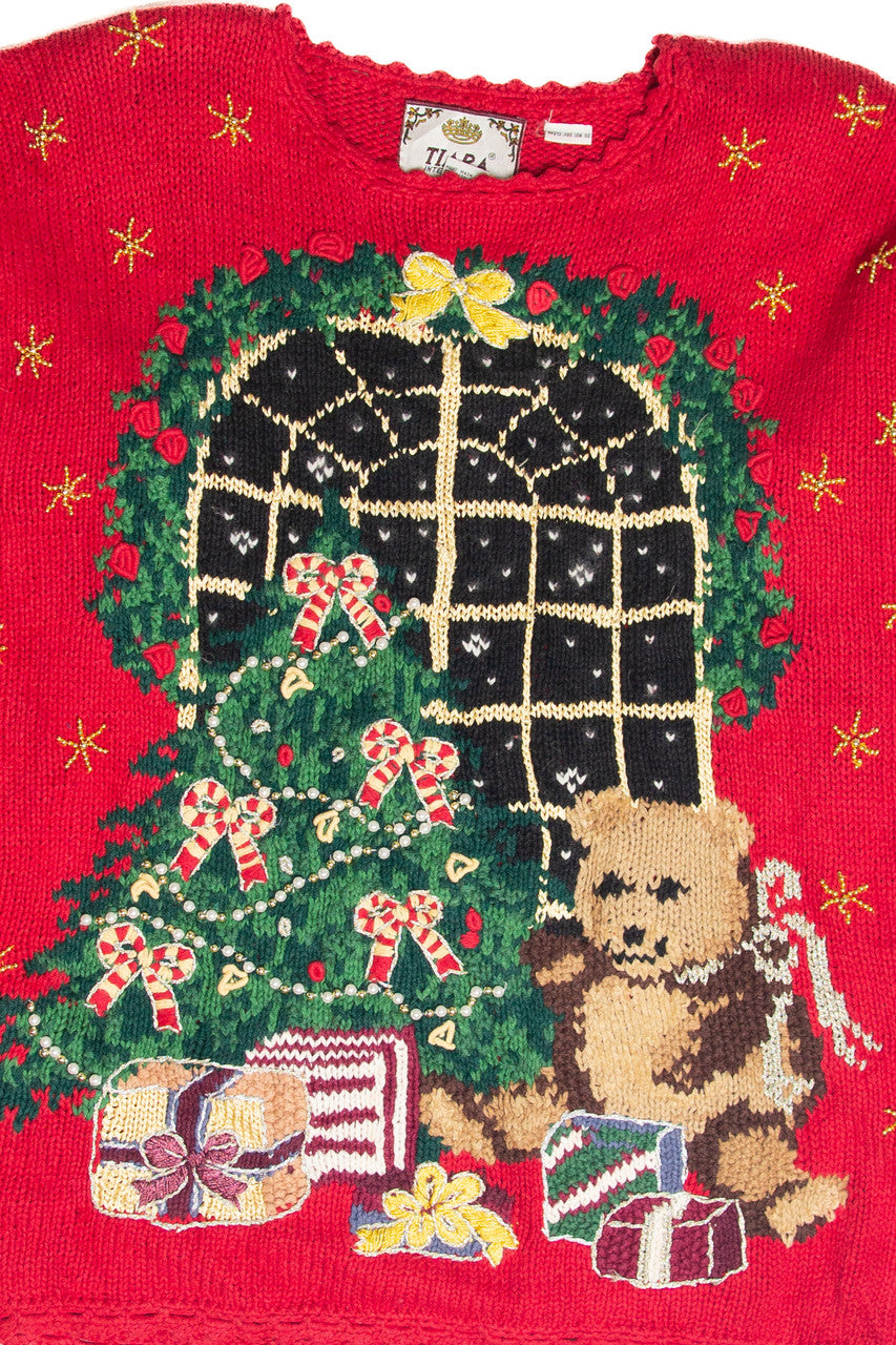 Vintage Red Ugly Christmas Pullover 61835