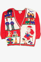 Vintage Red Ugly Christmas Cardigan 61837