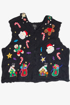 Vintage Black Ugly Christmas Vest 61839