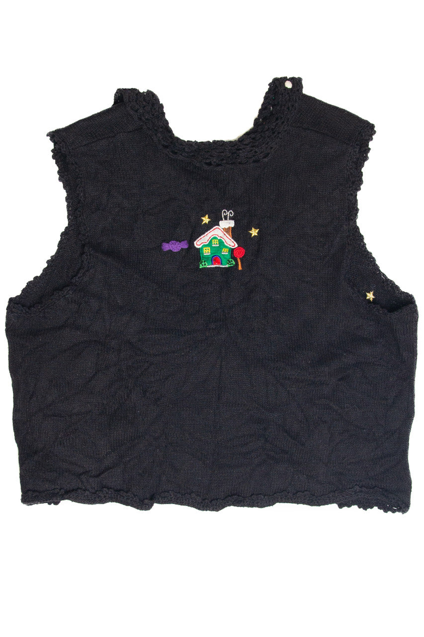 Vintage Black Ugly Christmas Vest 61839