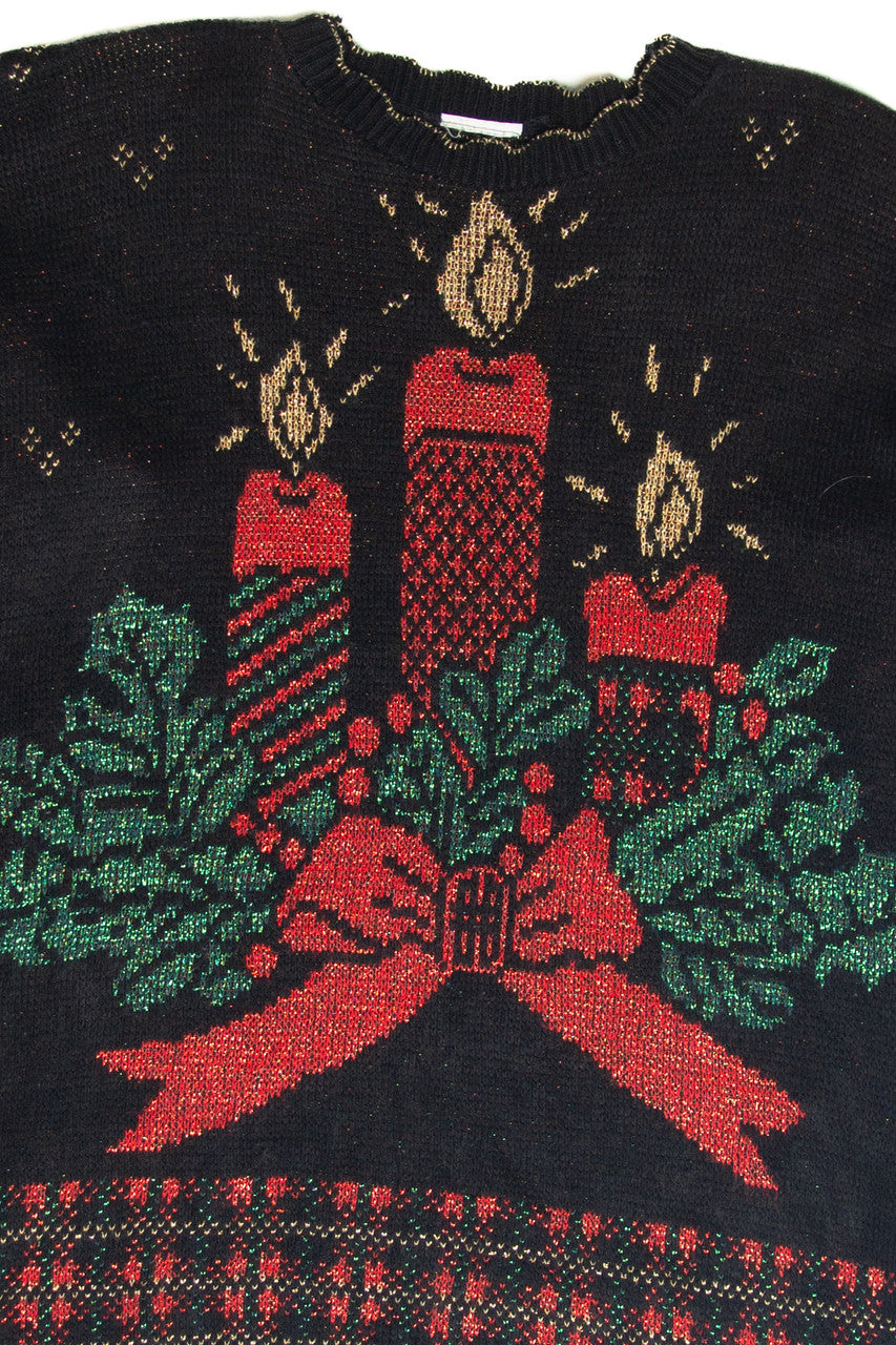 Vintage Black Ugly Christmas Pullover 61842
