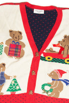 Vintage Red Ugly Christmas Cardigan 61844