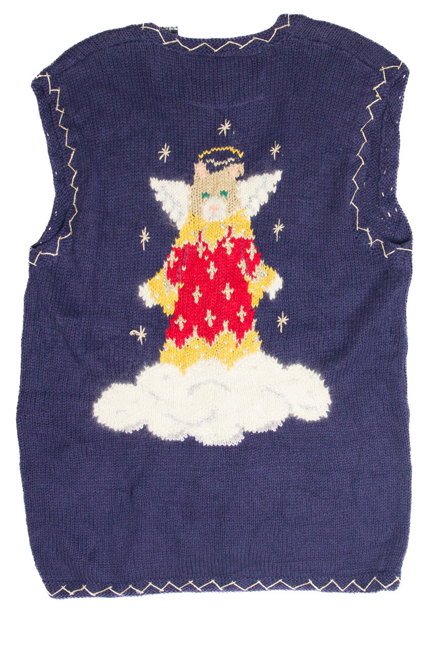 Vintage Blue Ugly Christmas Vest 61845