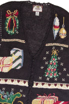 Vintage Black Ugly Christmas Vest 61846