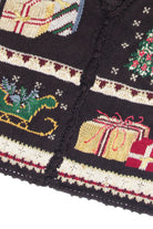 Vintage Black Ugly Christmas Vest 61846